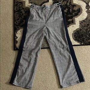 Girl’s Black and White Checkered Pants